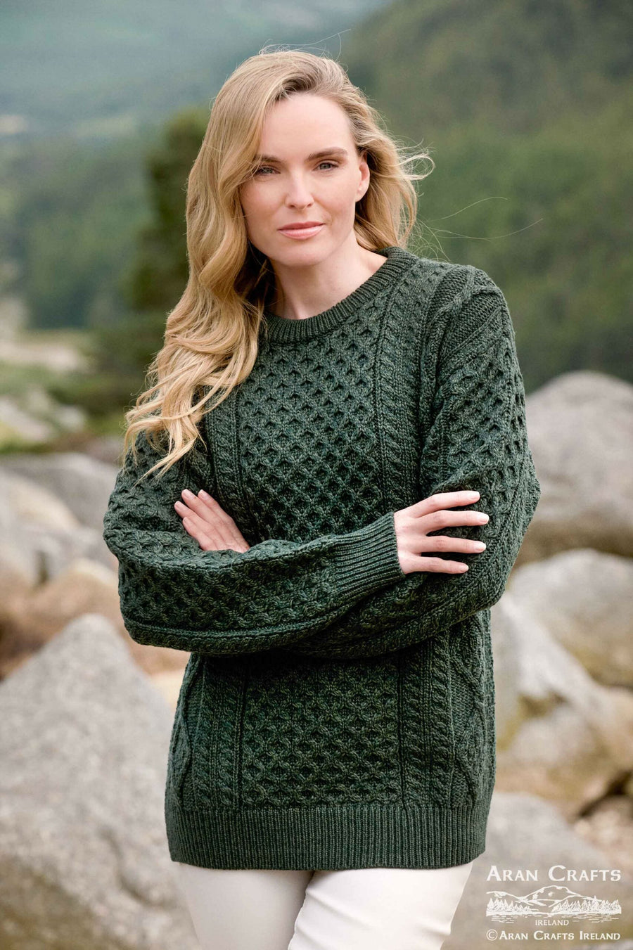 Aran Crafts UnisexSupersoft Crew Neck Sweater (C5501)