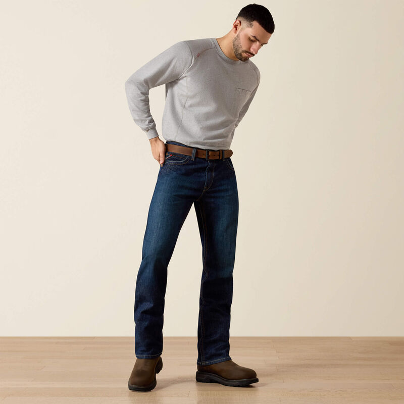Ariat Men's FR M4 Relaxed basic Boot Cut Jeans (10012555)