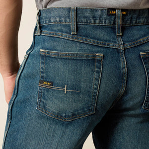 Ariat Men's Rebar M4 Relaxed DuraStretch Basic Boot Cut Jeans (10016221)