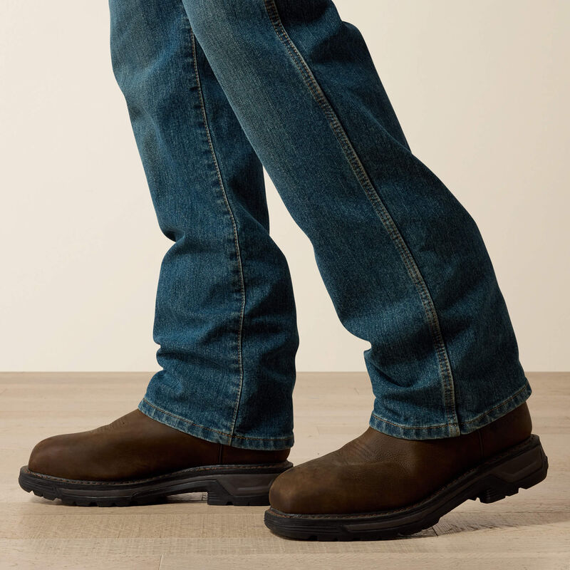 Ariat Men's Rebar M4 Relaxed DuraStretch Basic Boot Cut Jeans (10016221)