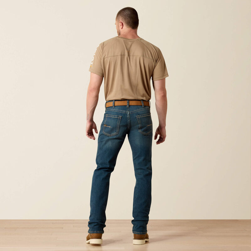 Ariat Men's Rebar M5 Straight DuraStretch Edge Stackable Straight Leg Jean (10016222)