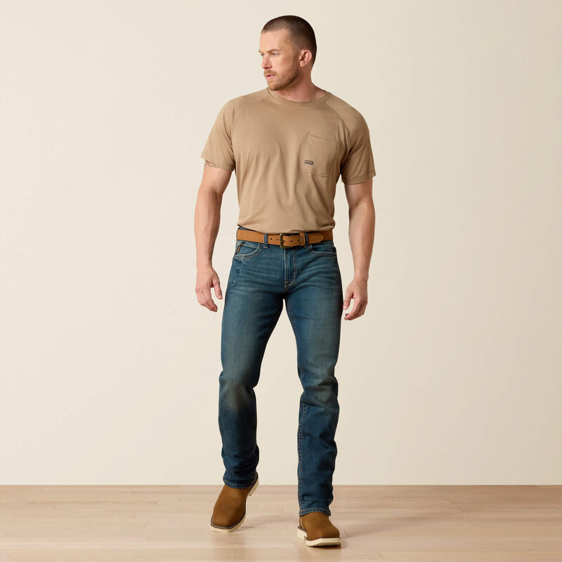 Ariat Men's Rebar M5 Straight DuraStretch Edge Stackable Straight Leg Jean (10016222)