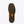 Close-up of a brown shoe sole with tread pattern on a white background