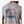Gray t-shirt with a graphic of a dog, American flag, and birds on the back.