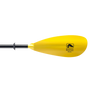 Yellow paddle that has black brand logo on one side that says Bending Branches.