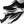 Black and white running shoes with 'Brooks' branding on a light background