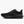 Black running shoe on a white background