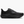 Black running shoes on a white backgroumd