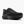 Black running shoe against a white background