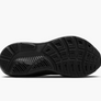 Black sole of a shoe with the brooks logo against a white background