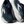 Navy and gray running shoes with white soles on a white background