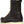 Brown work boot with a logo on the heel against a white background
