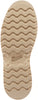 tan sole of a boot with a brand logo