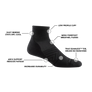 Darn Tough Men's Run 1/4 Sock Ultra-Lightweight with Cushion (1040)