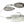 Fishing lure with metallic body and white skirt on a white background
