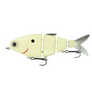 Fishing lure shaped like a shad on a white background