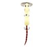 Fishing lure with a hook on a white background
