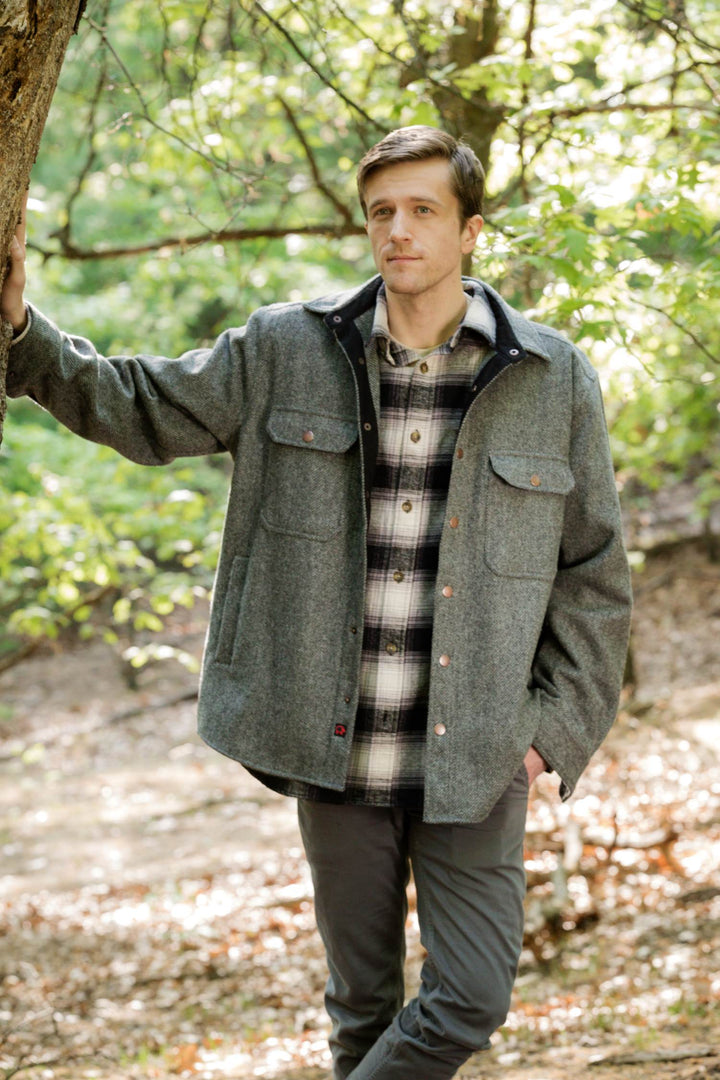 Woolly Dry Goods Men's 11.5oz Washable Wool Shirt (WWS12R)