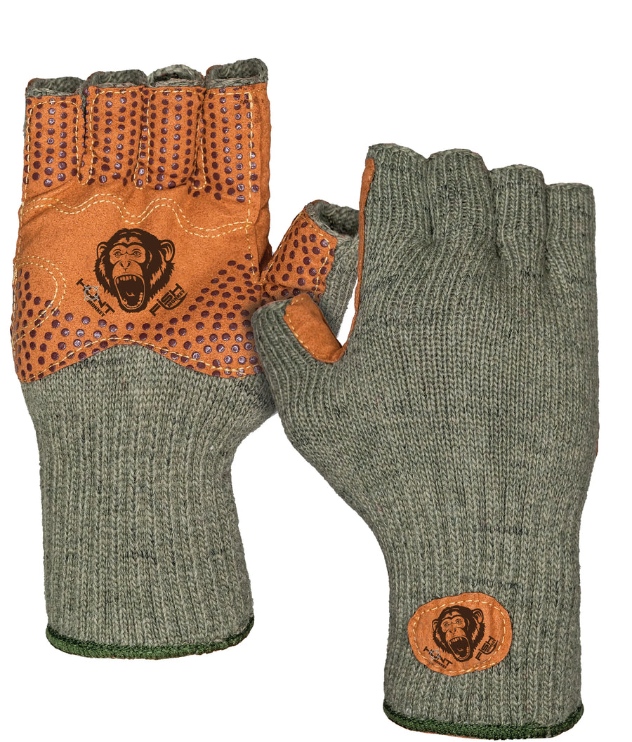 Fish Monkey 1/2 Finger Wool Glove (HM713)