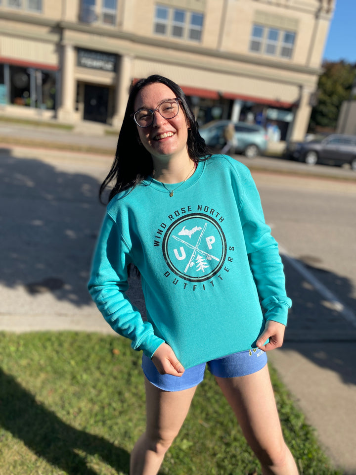 Wind Rose North UP Crew Neck Sweatshirt