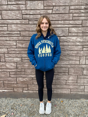Upper Peninsula Yooper/Sasquatch Full Zip with Sherpa Lined Hood