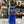 Royal blue Yeti with a store background