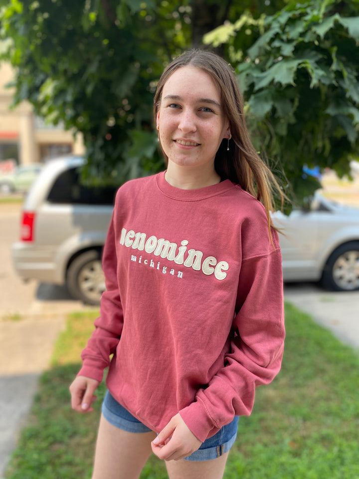 Menominee Michigan Crew Sweatshirt