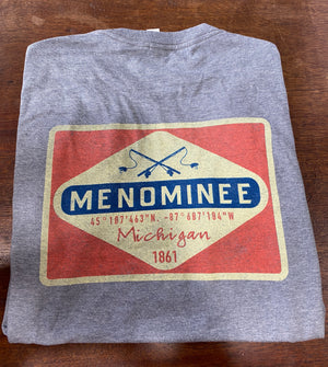Wind Rose North Menominee Michigan T-Shirt