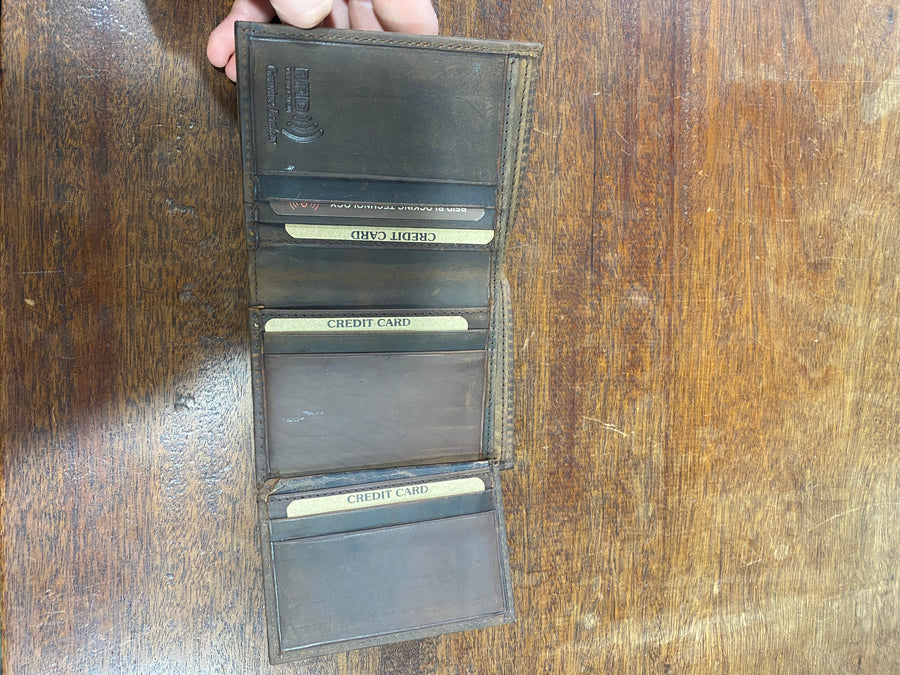 CRAZY HORSE RFID Men’s Leather Wallet Bifold