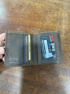 CRAZY HORSE RFID Men’s Leather Wallet Bifold