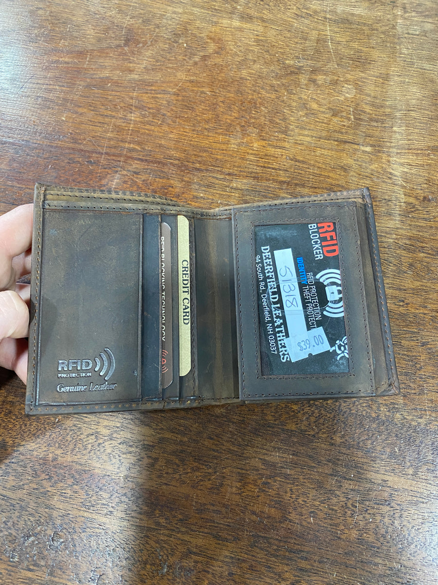 CRAZY HORSE RFID Men’s Leather Wallet Bifold