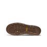 Brown shoe sole with tread pattern on a white background