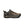 Side view of a shoe that is brown, dark green, and black with the keen logo on the side against a white background