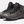 Pair of grey shoes with black accents and the Keen logo on the side and the tongue of the shoe against a white bqckground