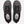 Top view of a pair of shoes that are grey with black accents and the Keen logo on the inside footbed of the shoe against a white background.