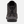 Back view of a shoe that is grey with black accents against a white background.