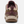 Back view of a light brown shoe with tan and dark purple accents with the Keen logo on the heel of the shoe.