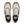 Top view of a pair of shoes that is white, tan and black with the Keen logo on the tongue of the shoe.