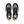 Pair of black and gray Keen safety shoes on a white background