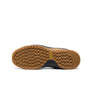 Close-up of a Keen safety shoe sole with a brand logo on a white background