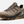 Side view of a light brown shoe with dark brown, black and olive accents with the Keen logo on the side.