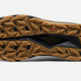 Sole of a shoe with the Keen logo in the middle against a white backdrop.