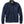 Navy blue zip up sweatshirt with an LL Bean logo patch on the front against a white background.