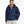 Person wearing a navy blue jacket with an embroidered LL Bean patch on the front left chest area.