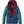Image of a multi-colored 1/4 zip jacket with the hood folded up to show what that looks like.