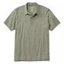 Green polo shirt on a white background