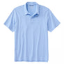 Light blue polo shirt on a white background