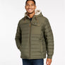 LL Bean Men's Mountain Classic Down Hooded Sherpa Lined Jacket (511960)