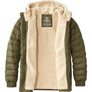 LL Bean Men's Mountain Classic Down Hooded Sherpa Lined Jacket (511960)