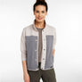 LL Bean Women's Airlight Snap Front Jacket, Colorblock (527201)